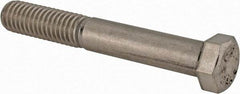 Value Collection - 7/16-14 UNC, 3" Length Under Head Hex Head Cap Screw - Partially Threaded, Grade 316 Stainless Steel, Uncoated, 5/8" Hex - USA Tool & Supply