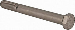 Value Collection - 7/16-14 UNC, 4" Length Under Head Hex Head Cap Screw - Partially Threaded, Grade 316 Stainless Steel, Uncoated, 5/8" Hex - USA Tool & Supply