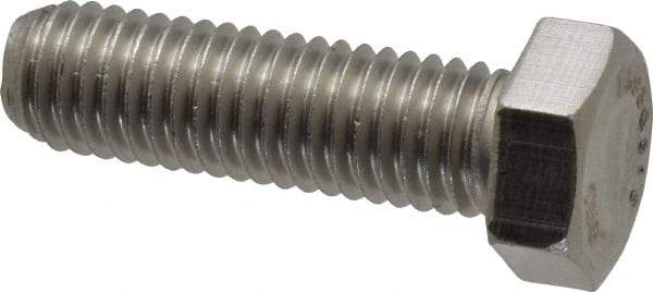 Value Collection - 1/2-13 UNC, 1-3/4" Length Under Head Hex Head Cap Screw - Fully Threaded, Grade 316 Stainless Steel, Uncoated, 3/4" Hex - USA Tool & Supply