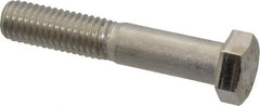 Value Collection - 1/2-13 UNC, 2-3/4" Length Under Head Hex Head Cap Screw - Partially Threaded, Grade 316 Stainless Steel, Uncoated, 3/4" Hex - USA Tool & Supply