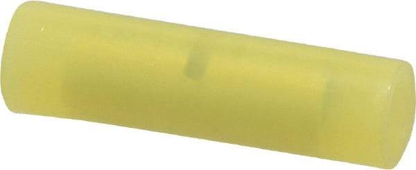 3M - 12 to 10 AWG Compatible, Nylon Fully Insulated, Crimp-On Butt Splice Terminal - 2 Wire Entries, Yellow - USA Tool & Supply