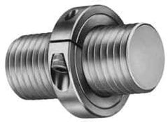 Climax Metal Products - 1-1/4-7 Thread, Stainless Steel, One Piece Threaded Shaft Collar - 2-1/16" Outside Diam, 1/2" Wide - USA Tool & Supply