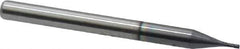 Atrax - 1/32", 5/64" LOC, 1/8" Shank Diam, 1-1/2" OAL, 4 Flute, Solid Carbide Square End Mill - Single End, AlTiN Finish, Spiral Flute, 30° Helix, Centercutting, Right Hand Cut, Right Hand Flute - USA Tool & Supply