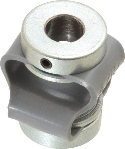 Huco - 5/16" Max Bore Diam, Flexible Flex P Double Loop Coupling - 27mm OD, Polyurethane - USA Tool & Supply