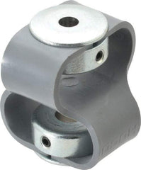 Huco - 3/8" Max Bore Diam, Flexible Flex P Double Loop Coupling - 48mm OD, Polyurethane - USA Tool & Supply
