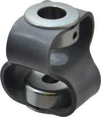 Huco - 1/2" Max Bore Diam, Flexible Flex P Double Loop Coupling - 48mm OD, Polyurethane - USA Tool & Supply