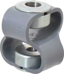 Huco - 1/2" Max Bore Diam, Flexible Flex P Double Loop Coupling - 54mm OD, Polyurethane - USA Tool & Supply