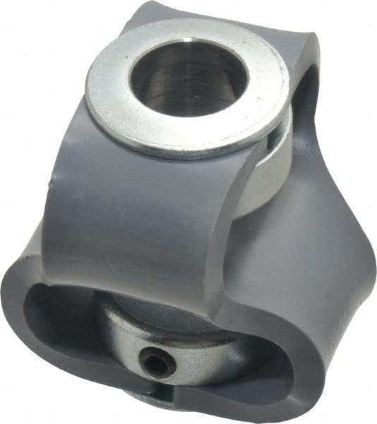 Huco - 5/8" Max Bore Diam, Flexible Flex P Double Loop Coupling - 56mm OD, Polyurethane - USA Tool & Supply
