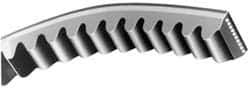Continental ContiTech - Section AX, 114" Outside Length, V-Belt - Fiber Reinforced Vytracord, Torque-Flex, No. AX112 - USA Tool & Supply