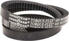 Continental ContiTech - Section AX, 35" Outside Length, V-Belt - Fiber Reinforced Vytracord, Torque-Flex, No. AX33 - USA Tool & Supply