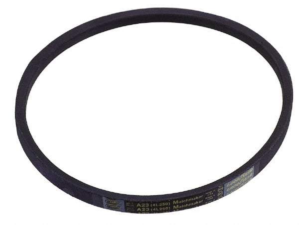 Continental ContiTech - Section A, 47" Outside Length, V-Belt - Wingprene Rubber-Impregnated Fabric, HY-T Matchmaker, No. A45 - USA Tool & Supply
