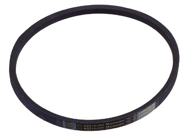 Continental ContiTech - Section B, 317" Outside Length, V-Belt - Wingprene Rubber-Impregnated Fabric, HY-T Matchmaker, No. B315 - USA Tool & Supply