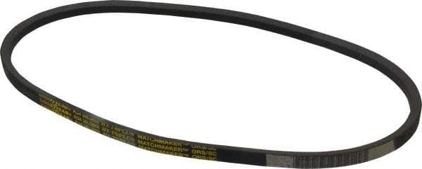 Continental ContiTech - Section A, 36" Outside Length, V-Belt - Wingprene Rubber-Impregnated Fabric, HY-T Matchmaker, No. A34 - USA Tool & Supply