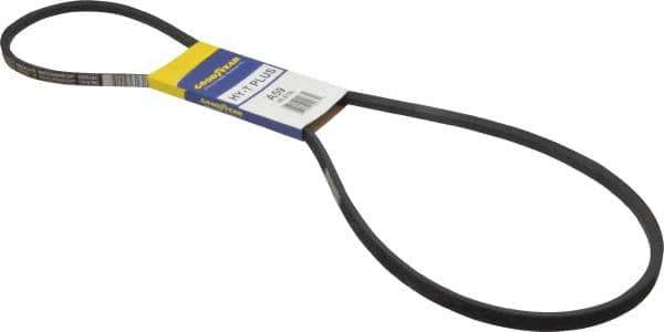 Continental ContiTech - Section A, 61" Outside Length, V-Belt - Wingprene Rubber-Impregnated Fabric, HY-T Matchmaker, No. A59 - USA Tool & Supply