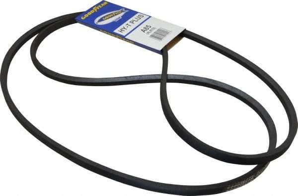 Continental ContiTech - Section A, 87" Outside Length, V-Belt - Wingprene Rubber-Impregnated Fabric, HY-T Matchmaker, No. A85 - USA Tool & Supply