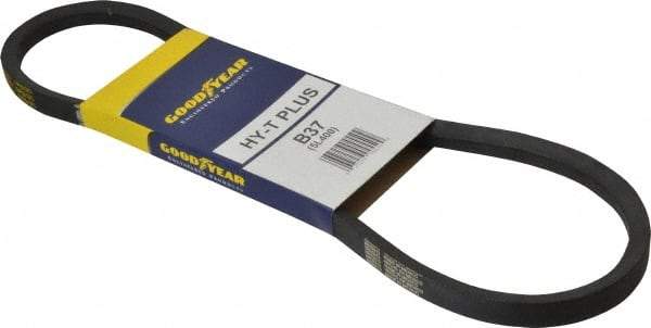 Continental ContiTech - Section B, 40" Outside Length, V-Belt - Wingprene Rubber-Impregnated Fabric, HY-T Matchmaker, No. B37 - USA Tool & Supply