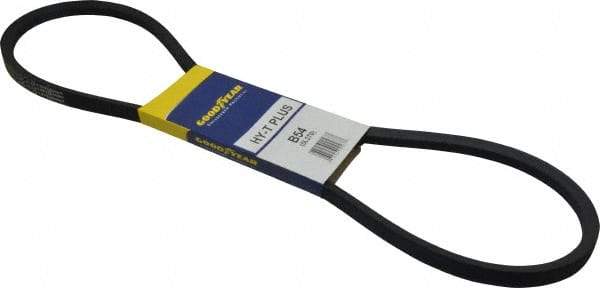 Continental ContiTech - Section B, 57" Outside Length, V-Belt - Wingprene Rubber-Impregnated Fabric, HY-T Matchmaker, No. B54 - USA Tool & Supply