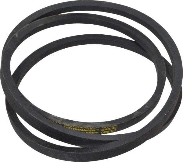 Continental ContiTech - Section B, 84" Outside Length, V-Belt - Wingprene Rubber-Impregnated Fabric, HY-T Matchmaker, No. B81 - USA Tool & Supply