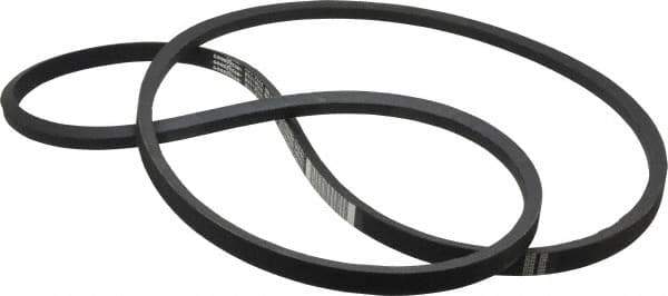 Continental ContiTech - Section B, 87" Outside Length, V-Belt - Wingprene Rubber-Impregnated Fabric, HY-T Matchmaker, No. B84 - USA Tool & Supply