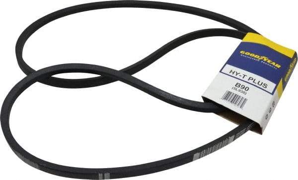 Continental ContiTech - Section B, 93" Outside Length, V-Belt - Wingprene Rubber-Impregnated Fabric, HY-T Matchmaker, No. B90 - USA Tool & Supply
