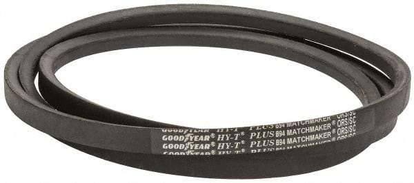 Continental ContiTech - Section B, 0.66" Wide, 30" Outside Length, V-Belt - Wingprene Rubber-Impregnated Fabric, HY-T Matchmaker, No. B27 - USA Tool & Supply