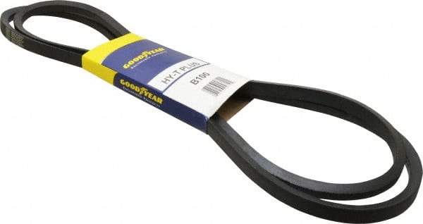 Continental ContiTech - Section B, 103" Outside Length, V-Belt - Wingprene Rubber-Impregnated Fabric, HY-T Matchmaker, No. B100 - USA Tool & Supply
