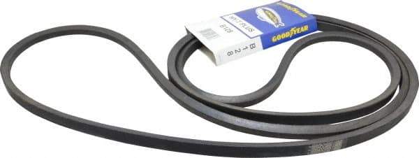 Continental ContiTech - Section B, 131" Outside Length, V-Belt - Wingprene Rubber-Impregnated Fabric, HY-T Matchmaker, No. B128 - USA Tool & Supply