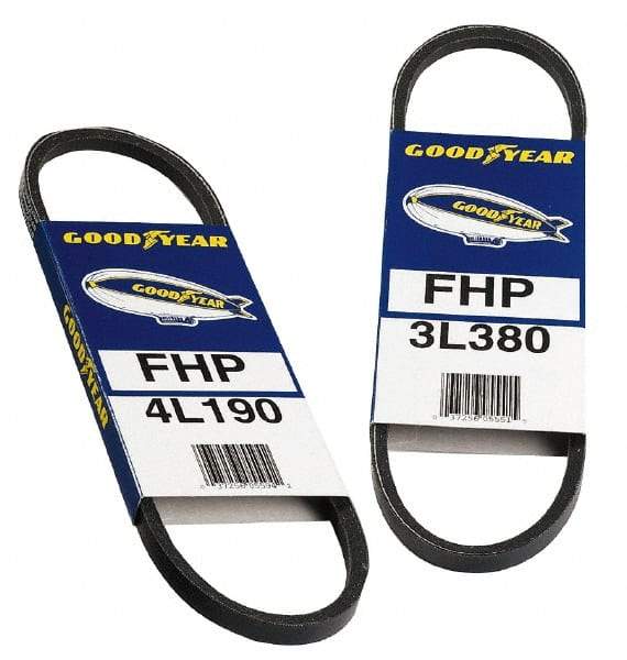 Continental ContiTech - Section 5L, 34" Outside Length, V-Belt - High Traction Rubber, Fractional HP, No. 5L340 - USA Tool & Supply
