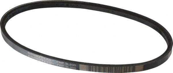 Continental ContiTech - Section 3L, 20" Outside Length, V-Belt - High Traction Rubber, Fractional HP, No. 3L200 - USA Tool & Supply