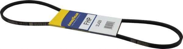 Continental ContiTech - Section 3L, 42" Outside Length, V-Belt - High Traction Rubber, Fractional HP, No. 3L420 - USA Tool & Supply