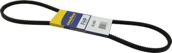 Continental ContiTech - Section 4L, 45" Outside Length, V-Belt - High Traction Rubber, Fractional HP, No. 4L450 - USA Tool & Supply