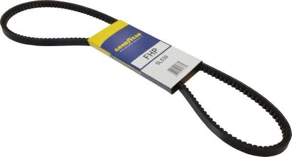 Continental ContiTech - Section 5L, 53" Outside Length, V-Belt - High Traction Rubber, Fractional HP, No. 5L530 - USA Tool & Supply