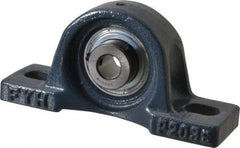 Value Collection - 4-7/8" OALBall Bearing Pillow Block - Cast Iron - USA Tool & Supply