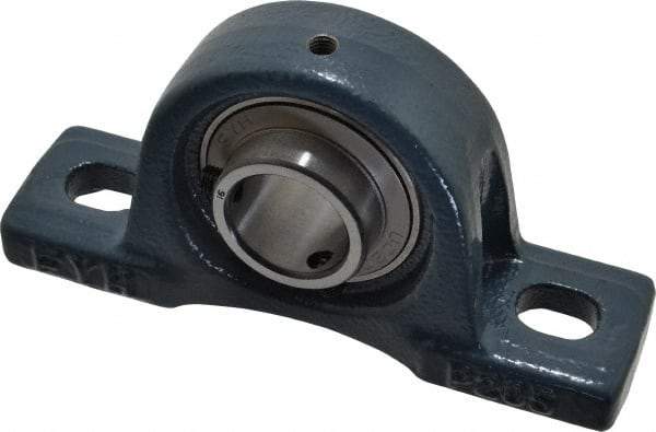 Value Collection - 5-1/2" OALBall Bearing Pillow Block - Cast Iron - USA Tool & Supply