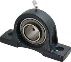 Value Collection - 6-3/4" OALBall Bearing Pillow Block - Cast Iron - USA Tool & Supply