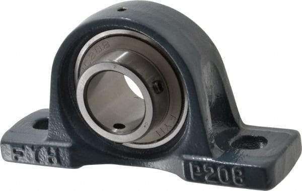 Value Collection - 7-1/8" OALBall Bearing Pillow Block - Cast Iron - USA Tool & Supply