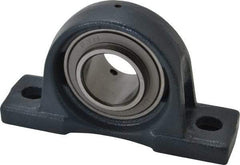 Value Collection - 7-3/8" OALBall Bearing Pillow Block - Cast Iron - USA Tool & Supply