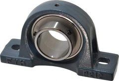 Value Collection - 9-1/2" OALBall Bearing Pillow Block - Cast Iron - USA Tool & Supply