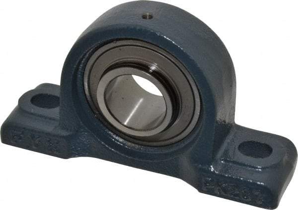 Value Collection - 6-3/4" OALBall Bearing Pillow Block - Cast Iron - USA Tool & Supply