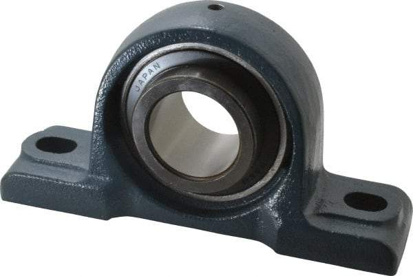 Value Collection - 8-13/16" OALBall Bearing Pillow Block - Cast Iron - USA Tool & Supply