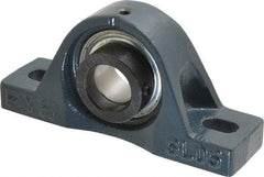 Value Collection - 5-1/2" OALBall Bearing Pillow Block - Cast Iron - USA Tool & Supply