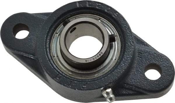 Value Collection - 4-7/8" OALBall Bearing Pillow Block - Cast Iron - USA Tool & Supply
