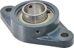 Value Collection - 5-9/16" OALBall Bearing Pillow Block - Cast Iron - USA Tool & Supply