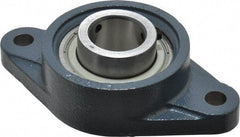 Value Collection - 6-1/8" OALBall Bearing Pillow Block - Cast Iron - USA Tool & Supply