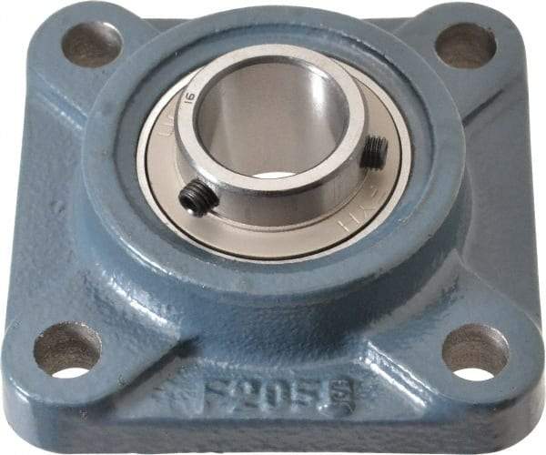 Value Collection - 3-3/4" OALBall Bearing Pillow Block - Cast Iron - USA Tool & Supply