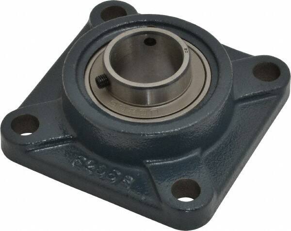 Value Collection - 4-1/4" OALBall Bearing Pillow Block - Cast Iron - USA Tool & Supply