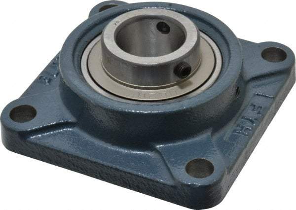 Value Collection - 4-5/8" OALBall Bearing Pillow Block - Cast Iron - USA Tool & Supply