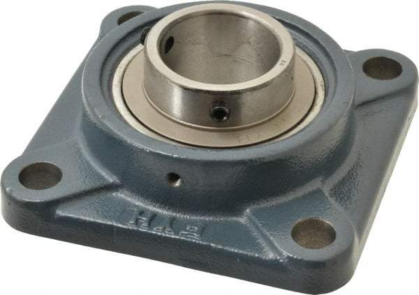 Value Collection - 5-3/8" OALBall Bearing Pillow Block - Cast Iron - USA Tool & Supply