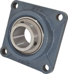 Value Collection - 6-3/8" OALBall Bearing Pillow Block - Cast Iron - USA Tool & Supply