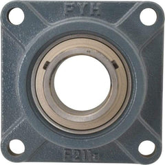 Value Collection - 6-3/8" OALBall Bearing Pillow Block - Cast Iron - USA Tool & Supply